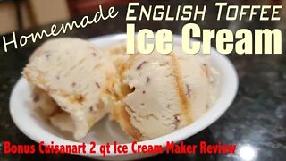 Homemade English Toffee Ice Cream