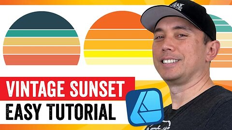 Best Way to Create Vintage Sunsets using Affinity Designer