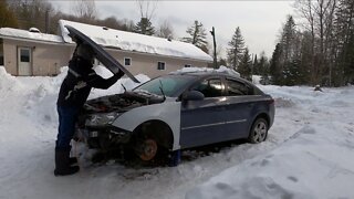 Fixing the Diesel Cruze part 3 Hood install