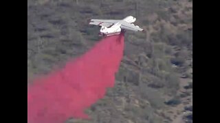 Aerial firefighting! Bush Fire engulfs mountainsides - ABC15 Digital