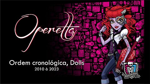 Monster High / Operetta / Chronological order, dolls from 2010 to 2023