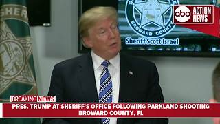 President Trump thanks Broward County Sheriff's Office