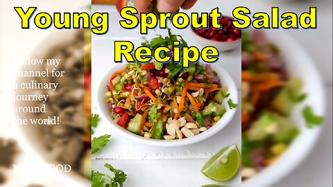 Young Sprout Salad Recipe-رسپی سالاد جوانه ماش #YoungSproutSalad #HealthySalads #FreshRecipes