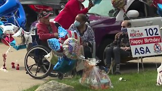 Local Tuskegee Airman honored with parade to celebrate 102nd birthday