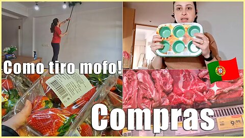 Compras em Portugal | mofo na casa | um Vlog da minha vida.