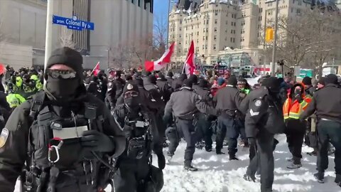 OTTAWA POLICE THROW VETERAN ON THE GROUND *ARRESTED*