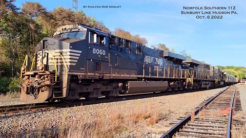 A Deer comes to visit and Norfolk Southern 11Z Oct. 6 2022 and a bonus NS-11Z from last Month.