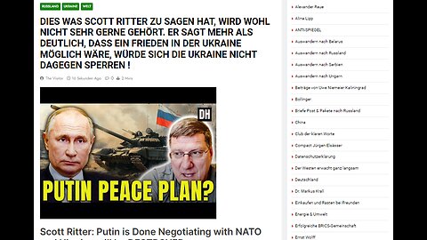 Scott Ritter: Putin is Done Negotiating with NATO and Ukraine will be DESTROYED