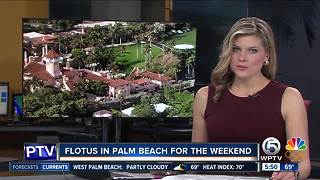 Melania Trump skips Davos heads to Palm Beach County