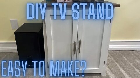 How to build a small media console/ tv stand