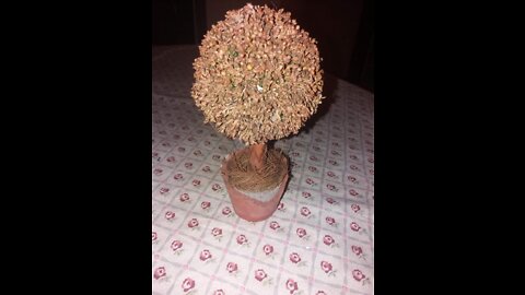 Handmade tree planter miniature