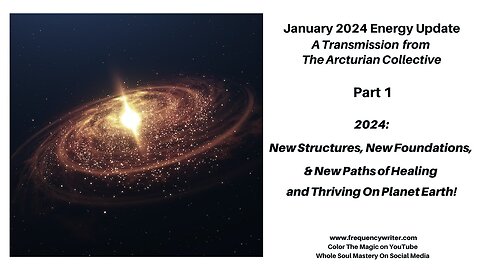 January 2024 Energy Update: 2024 ~ New Structures, New Foundations & New Paths of Healing & Thriving