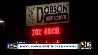 Mesa public schools janitor arrested, under investigation