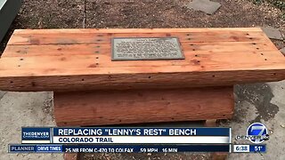 Replacing "Lenny's Rest" bench along Colorado trail