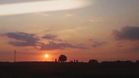 UFO Appears During A Stunning Sunset Time Lapse Video