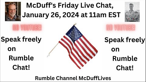 McDuff's Friday Live Chat, January 26, 2024