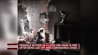 Ferndale mother of 4 loses her home in fire after being laid off