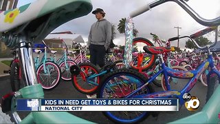 National City kids in need get toys, bikes for Christmas