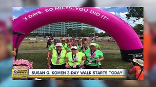 Susan G. Komen 3-day walk starts today