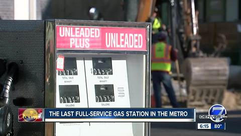 The last full-service gas station in the metro