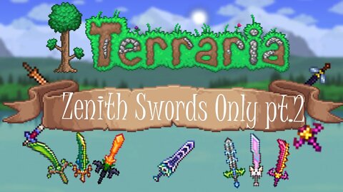 Beating Terraria With Only Zenith Swords Expert Mode Challenge