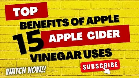 Top 15 BENEFITS of APPLE CIDER VINEGAR Uses