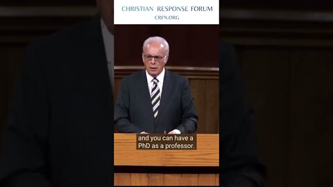 John MacArthur - We Live in a Post-Truth World - Christian Response Forum #shorts