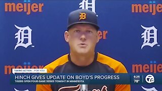 Hinch gives update on Boyd's progress