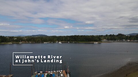 Drone Flight - Willamette River @ Johns Landing - DJI Mavic Air 2