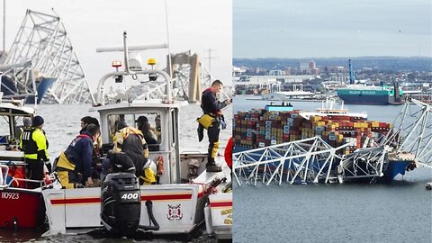 RAW : Cargo Ship Loses Power, Crashes into the Baltimore Bridge