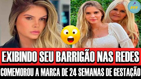 Bárbara Evans Celebra 24 Semanas de Gestação: "Estou me Sentindo como uma Máquina de Lavar"