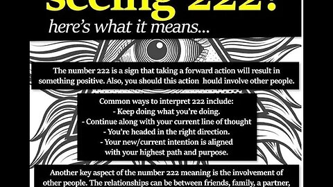 222 Angel Number - Are you seeing 222? #222 #angelnumbers #numbers