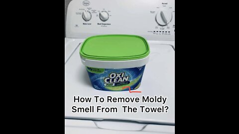 How To Remove Moldy Smell From The Towel?