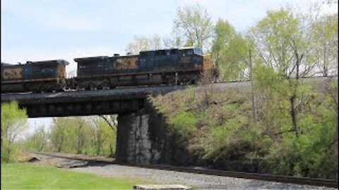 The W. Thomas Rice Special CSX Q369 Freight Train with from Lodi, Ohio April 23, 2021