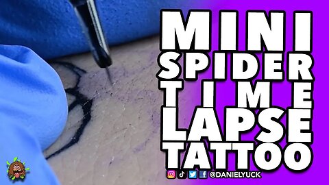 Mini Spider Timelapse Tattoo