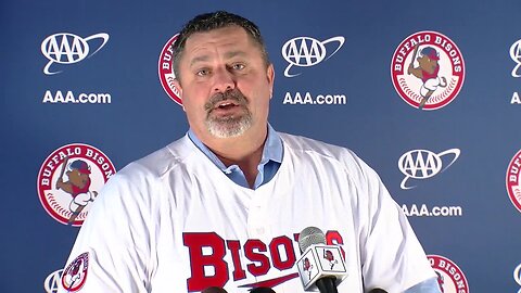 Bisons newest GM, Ken Huckaby, talks to the media for the first time