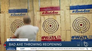 Bad Axe Throwing reopening