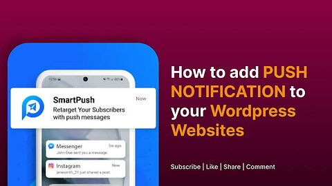 How to set up Web push notification on your website for free #wordpress #pushnotifications