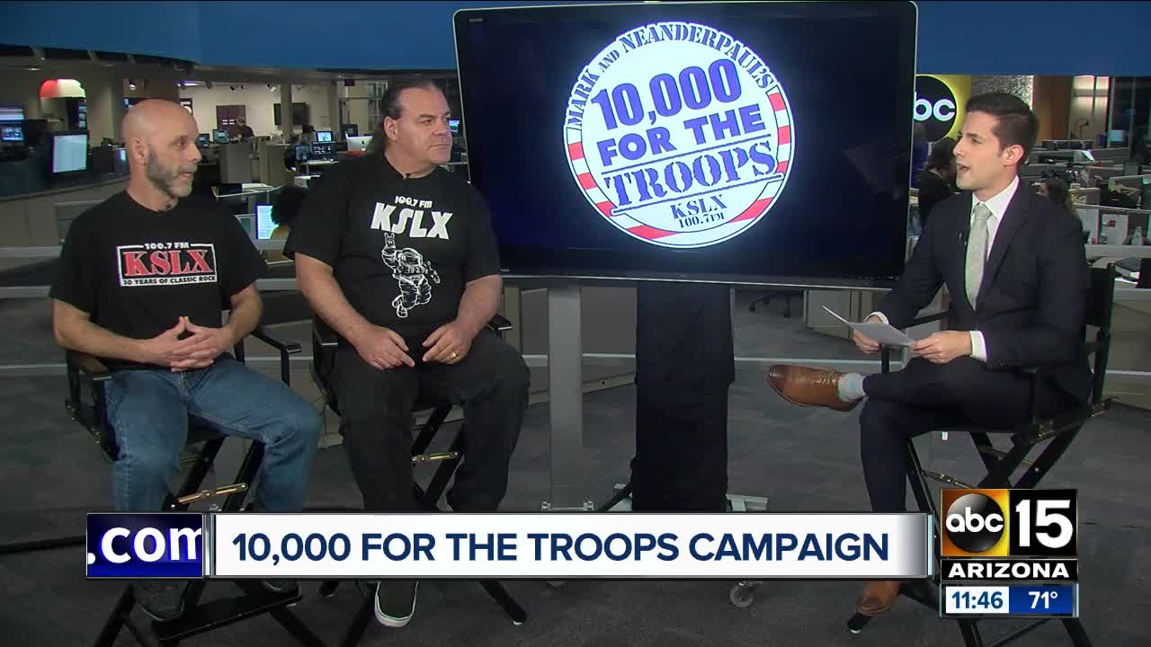 10,000 for the Troops holiday cards campaign