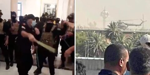 Rioters storm Presidential Palace in Baghdad