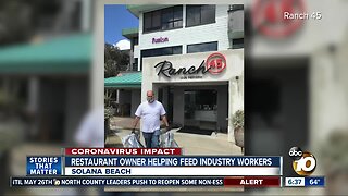 Solana Beach restaurant owner helping feed industry workers