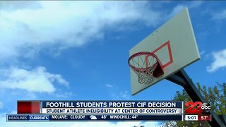 Foothill students protest CIF athlete ineligibility decision