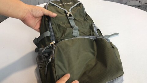 Ultralight, foldable, packable, portable travel 35L backpack from Travel Inspira review and giveaway