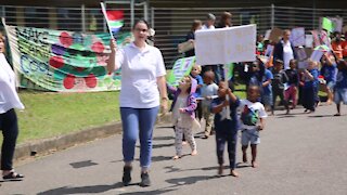 SOUTH AFRICA - Durban - School protest against cellphone tower (Videos) (dMf)