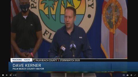 Palm Beach County Mayor Dave Kerner speaks about Tropical Storm Isaias