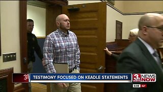 Testimony focused on Keadle statements
