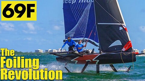 Bacardi Cup Miami 2023 69f Foiling Sailboat Race!