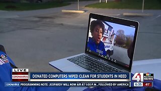 Donated computers wiped clean for students in need
