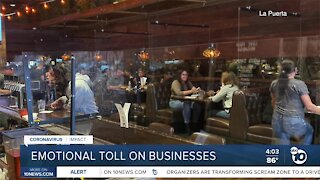 Emotional toll on businesses