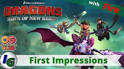 DreamWorks Dragons Dawn of New Riders First Impression Gameplay on Xbox with Fire #outrightgames